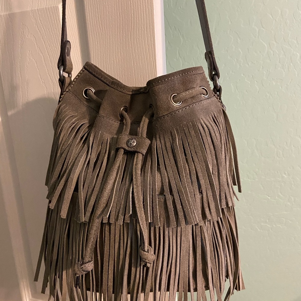 Patricia Nash SUEDE Fringe Bronte’ Bag